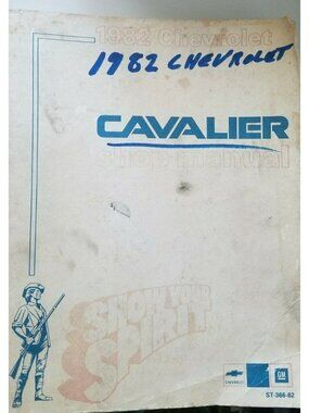 Book  1982 Chevrolet Cavalier Manual Service Automobile Shop